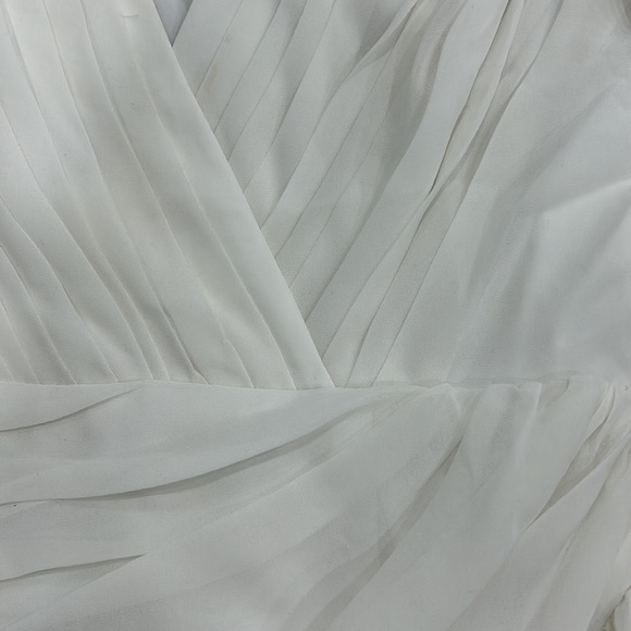 SHOWPO: CAN I BE YOUR HONEY PLUNGE BALLOON SLEEVE MINI DRESS IN WHITE - Picture 3 of 3